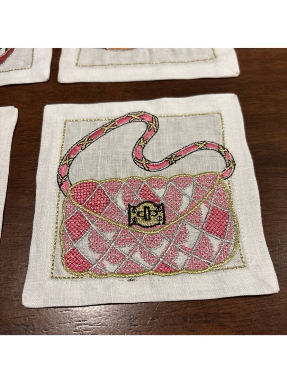 Fashion Purse Cocktail Napkins (Set of 6) by Kim Seybert - Picture 5 of 6